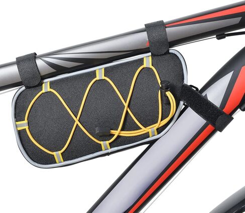 حقيبة دراجة علوية على شكل أنبوب مقاومة للماء للدراجة بإطار أمامي حقيبة تخزين للدراجة أنبوب علوي للدراجات الخارجية وركوب الدراجات على الطرق الجبلية in Kuwait