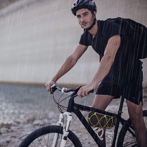 حقيبة دراجة علوية على شكل أنبوب مقاومة للماء للدراجة بإطار أمامي حقيبة تخزين للدراجة أنبوب علوي للدراجات الخارجية وركوب الدراجات على الطرق الجبلية in Kuwait