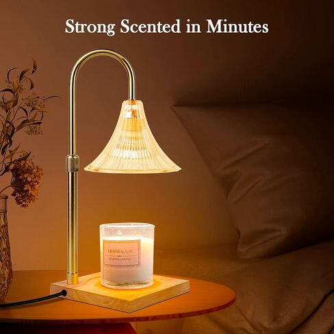 Candle Warmer Lamp Electric Candle Warmer with Timer Dimmer Adjustable Height Wax Warmer Vintage Home Decor Table Lamp Night Lamp Candle Melter Lamp for Scented Jar Candles Birthday Gifts in Saudi Arabia