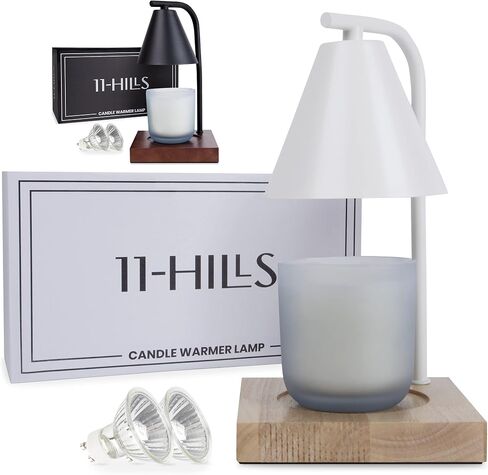 Candle Warmer Lamp, Modern Candle Lamp Warmer with Timer and Dimmer, Electric Wax Candle Warming Lamps for Home Decor,Gifts, 2 Bulbs.(Black) in Saudi Arabia