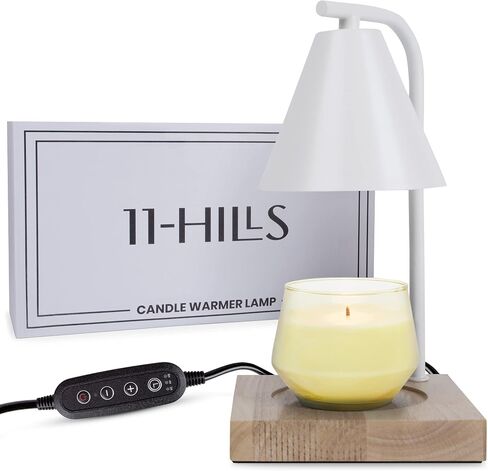 Candle Warmer Lamp, Modern Candle Lamp Warmer with Timer and Dimmer, Electric Wax Candle Warming Lamps for Home Decor,Gifts, 2 Bulbs.(Black) in Saudi Arabia