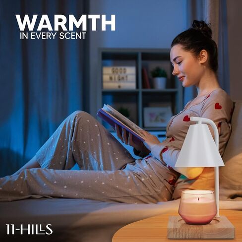 Candle Warmer Lamp, Modern Candle Lamp Warmer with Timer and Dimmer, Electric Wax Candle Warming Lamps for Home Decor,Gifts, 2 Bulbs.(Black) in Saudi Arabia