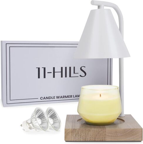 Candle Warmer Lamp, Modern Candle Lamp Warmer with Timer and Dimmer, Electric Wax Candle Warming Lamps for Home Decor,Gifts, 2 Bulbs.(Black) in Saudi Arabia