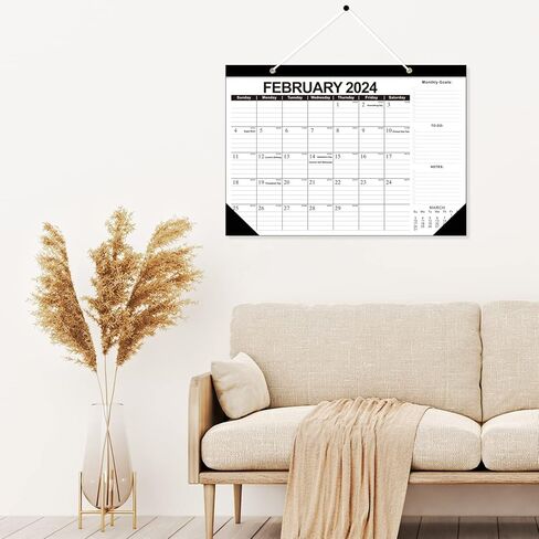 Kyweel 2024-2025 Desk Calendar, 12 Month Desk Calendar/Wall Calendar Combo, 17" x 12", July 2024-June 2025, Highlight Holidays, Planning Calendar, Thick Paper in Kuwait
