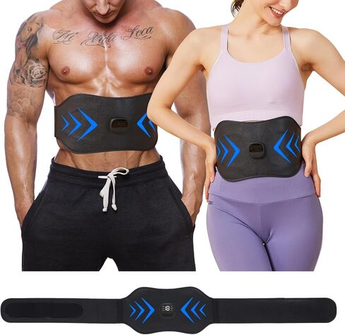 ABS Stimulator, EMS Muscle Stimulator, Ab Machine, Fitness Workout Equipment for Women and Men, Portable Muscle Toner for Abdomen in Saudi Arabia