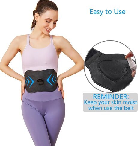 ABS Stimulator, EMS Muscle Stimulator, Ab Machine, Fitness Workout Equipment for Women and Men, Portable Muscle Toner for Abdomen in Saudi Arabia