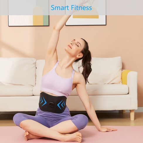 ABS Stimulator, EMS Muscle Stimulator, Ab Machine, Fitness Workout Equipment for Women and Men, Portable Muscle Toner for Abdomen in Saudi Arabia