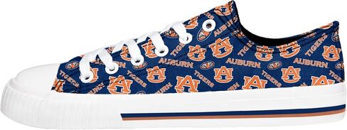 حذاء FOCO Auburn Tigers NCAA للسيدات ذو طباعة متكررة منخفضة الأعلى - 10 in Saudi Arabia