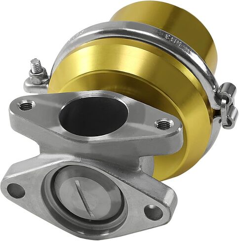 DNA Motoring WG-38-GD Gold 38mm بوابة نفايات توربو متعددة النطاق خارجية على شكل حرف V in Saudi Arabia