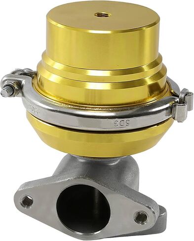 DNA Motoring WG-38-GD Gold 38mm بوابة نفايات توربو متعددة النطاق خارجية على شكل حرف V in Saudi Arabia