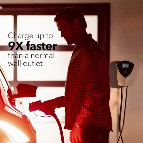 محطة شحن المركبات الكهربائية Lectron V-Box 48 أمبير - شاحن قوي من المستوى 2 EV (240 فولت) مع قابس NEMA 14-50 / سلك صلب - معتمد من Energy Star لـ J1772 EVs in Saudi Arabia