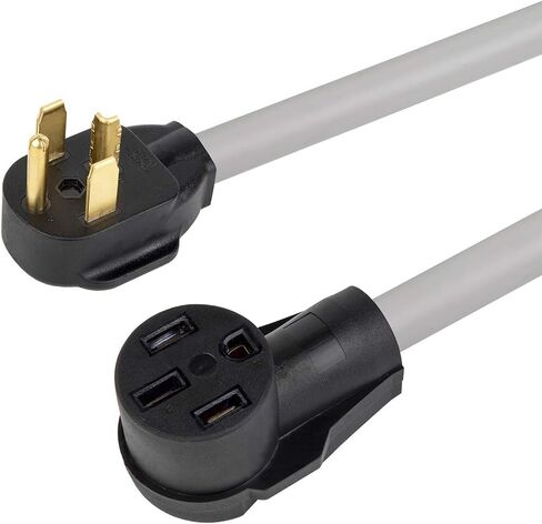 1.5FT 10-AWG مهايئ شحن Nema 14-30P إلى 14-50R EV شديد التحمل، مجفف 30 أمبير إلى 50 أمبير EV، محول شاحن EV، مجفف إلى شاحن EV 50 أمبير. استبدال محول مجفف إلى تسلا in Kuwait