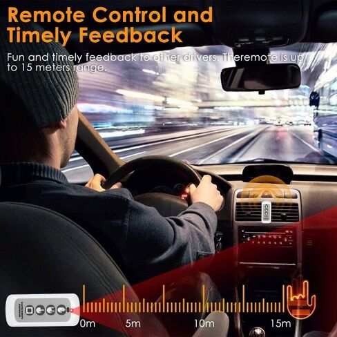 ضوء إصبع السيارة مع جهاز تحكم عن بعد، ضوء LED للإيماءات اليدوية، أضواء إشارة مضحكة للنافذة الخلفية للسيارة، وسيارات الدفع الرباعي، والشاحنات in Kuwait