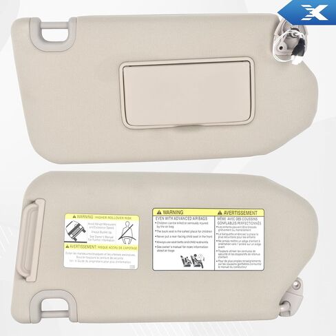 Car Right Passenger Side Sun Visor with Lamp & Mirror for Nissan Pathfinder 2013-2018 Infiniti QX60 2014-2017 JX35 2013 Replaces# 964009PB0A in Saudi Arabia