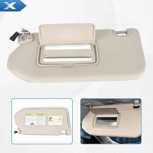 Car Right Passenger Side Sun Visor with Lamp & Mirror for Nissan Pathfinder 2013-2018 Infiniti QX60 2014-2017 JX35 2013 Replaces# 964009PB0A in Saudi Arabia