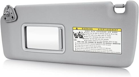Beige Driver Left Side Sun Visor Replacement Compatible with 2004 2005 2006 2007 Toyota Highlander Replace 74320-48260-A0 74310-48220-A0 in Saudi Arabia