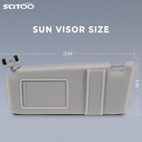 SCITOO الجوانب اليسرى واليمنى رمادي واقي من الشمس مناسب لـ 2006 2007 2008 2009 2010 2011 لتويوتا كامري بدون فتحة سقف (7432006780B0،04002-30506-B0،74320-06290-B2،74310-06750-B0) in Kuwait