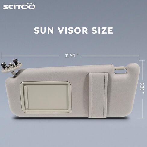 SCITOO الجوانب اليسرى واليمنى رمادي واقي من الشمس مناسب لـ 2006 2007 2008 2009 2010 2011 لتويوتا كامري بدون فتحة سقف (7432006780B0،04002-30506-B0،74320-06290-B2،74310-06750-B0) in Saudi Arabia