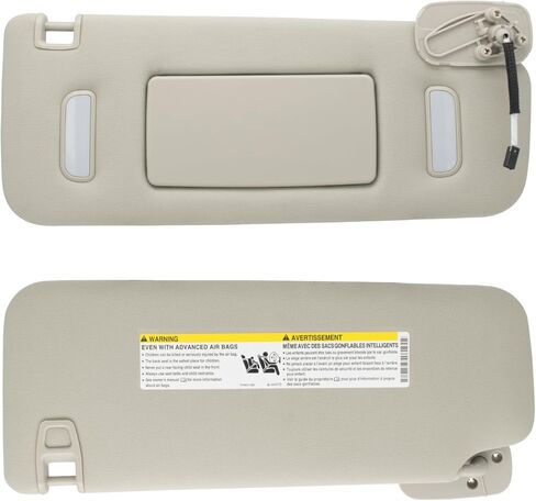 واقي الشمس للسائق الأيسر من NHILES متوافق مع Cadillac Chevy Gmc 2007 2008 2009 2010 2011 2012 2013 2014 رقم استبدال واقي الشمس 22850306 اللون: رمادي in Kuwait