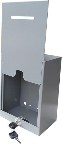 صندوق معدني كلاسيكي، صندوق تبرعات، صندوق جمع آمن، صندوق الاقتراع، صندوق التذاكر، سهل التركيب على الحائط 15610 in Kuwait