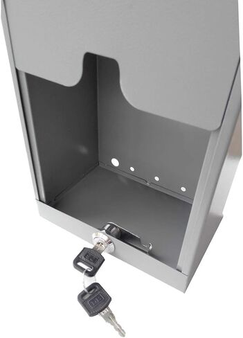 صندوق معدني كلاسيكي، صندوق تبرعات، صندوق جمع آمن، صندوق الاقتراع، صندوق التذاكر، سهل التركيب على الحائط 15610 in Kuwait