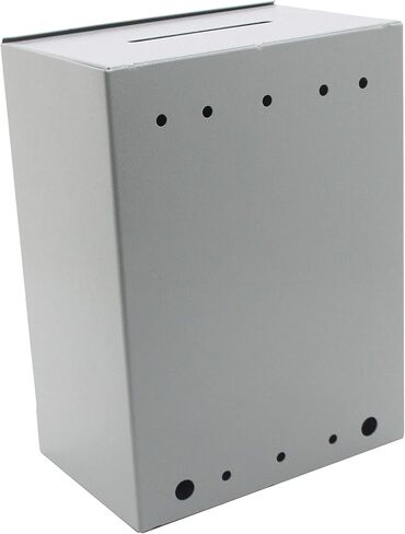 صندوق معدني كلاسيكي، صندوق تبرعات، صندوق جمع آمن، صندوق الاقتراع، صندوق التذاكر، سهل التركيب على الحائط 15610 in Kuwait