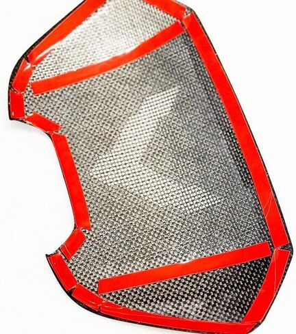 2020+ C8 Corvette من ألياف الكربون لوحدة التحكم العلوية بشعار مضخم الصوت العلوي وغطاء مكبر الصوت من ألياف الكربون الحقيقية عالي اللمعان يناسب 2020 2021 2022 2023 2024 من الجيل التالي من الكربون OEM (ألياف الكربون) in Kuwait