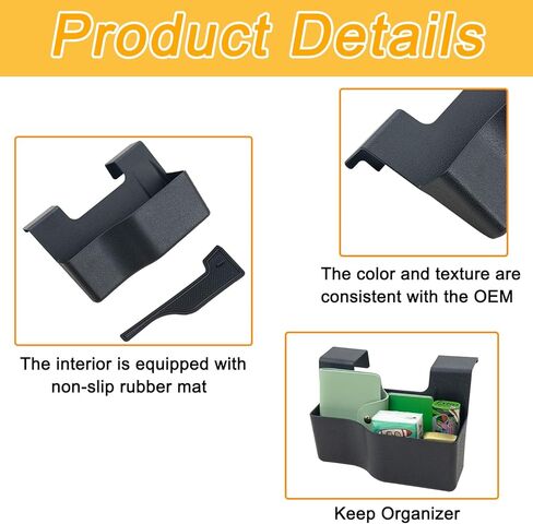 صندوق تخزين معلق لوحدة التحكم المركزية PIMCAR لـ 2011-2018 Jeep Wrangler JK JKU 2/4 باب، ملحقات داخلية لدرج تنظيم مسند الذراع (ليس لـ JL JLU) in Kuwait