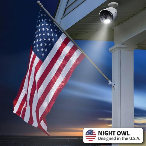Night Owl 8 Channel Bluetooth Video Home Security Camera System with (4) Wired IP 4K HD Indoor/Outdoor Spotlight Cameras with Audio and 2TB Hard Drive (Expandable up to 12 Cameras) in Saudi Arabia