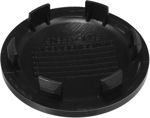 ACROPIX 59mm Out Dia 6 Clips غطاء أغطية محور العجلة المركزي للسيارة باللون الأسود - عبوة من 4 قطع in Kuwait