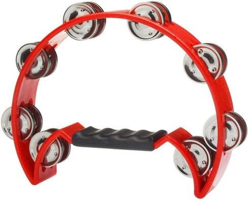 Stagg TAB-D BK Half Moon Plastic Base Hi-Hat Tambourine with 16 Jingles - Black in Saudi Arabia