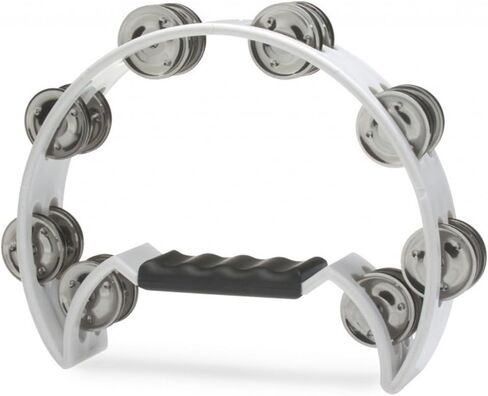 Stagg TAB-D BK Half Moon Plastic Base Hi-Hat Tambourine with 16 Jingles - Black in Saudi Arabia