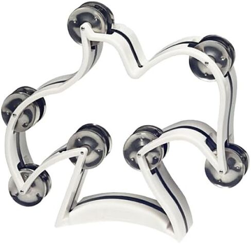Stagg TAB-D BK Half Moon Plastic Base Hi-Hat Tambourine with 16 Jingles - Black in Saudi Arabia