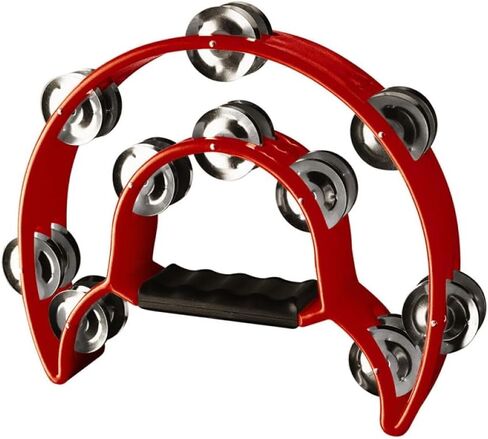 Stagg TAB-D BK Half Moon Plastic Base Hi-Hat Tambourine with 16 Jingles - Black in Saudi Arabia