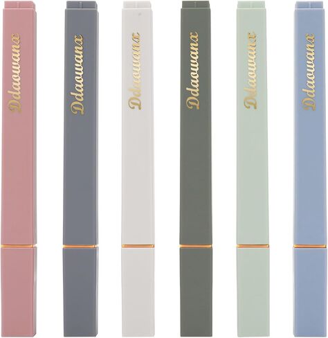 لوازم دراسة الكتاب المقدس الجمالية، 6 عبوات من ألوان الباستيل بطرف إزميل، علامات الكتاب المقدس اللطيفة تجف بسرعة، مثالية لملاحظات دراسة الكتاب المقدس والمكتب المدرسي in Kuwait