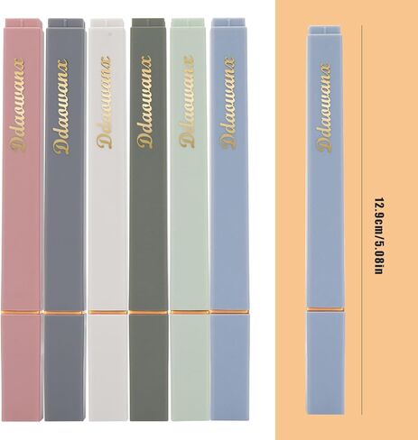 لوازم دراسة الكتاب المقدس الجمالية، 6 عبوات من ألوان الباستيل بطرف إزميل، علامات الكتاب المقدس اللطيفة تجف بسرعة، مثالية لملاحظات دراسة الكتاب المقدس والمكتب المدرسي in Kuwait