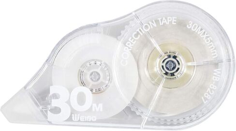 WeiBo Whiteout Correction Tape, Easy to Use Applicator for Instant Corrections, for Office Administration, Note Taking, Marking, Crafting, Bullet Journal, Scrapbooking (Pack of 8, 30m/98.4ft, White) in Saudi Arabia