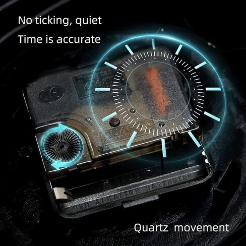 Desk Shelf Clocks,Table Clock,Digital Clock for Living Room,Bedroom,Kids,Bedroom,Silent Non-Ticking Battery Operated,Gold in Saudi Arabia