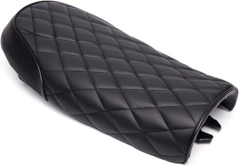 Universal Motorcycle Retro Diamond Flat Brat Style Cafe Racer Seat for CB CL Retro Yamaha SR XJ Suzuki GS (Black) in Saudi Arabia