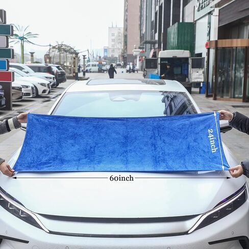 10 قطع كبيرة من مناشف تجفيف السيارات مقاس 60.96 سم × 152.4 سم من الألياف الدقيقة للسيارات، مناشف غسيل السيارات السميكة الماصة للماء لشاحنات السيارات وسيارات الدفع الرباعي والقوارب، خالية من الخدوش والوبر in Kuwait