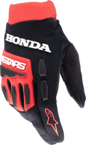 Alpinestars Honda Full Bore Gloves (Bright Red/Black, Medium) in Saudi Arabia