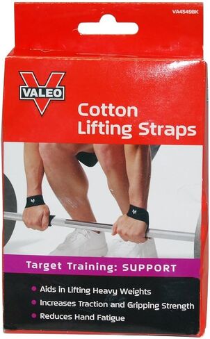 أشرطة رفع قطنية من Valeo Fitness Gear، زوج واحد طبيعي in Saudi Arabia