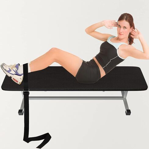 Nordic Strap Nordic Hamstring Curl Strap Bench Hamstring Strap Fitness Curl Belt Gym Leg Strap Exercise Assisted Strap Belt Leg Muscles Exercising for Home Gym Women Men, Black in Saudi Arabia
