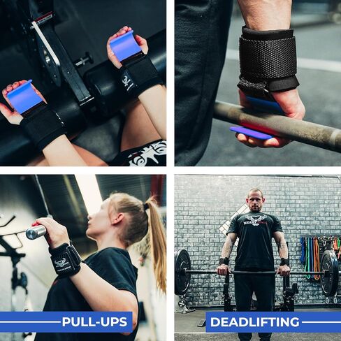BEAST RAGE Workout Hooks for Men, Durable Coated Grip Gym Straps for Weightlifting Wrist Wraps Training Weight Lifting Strength Fitness Bodybuilding Anti Slip Women Hook Exercise in Kuwait