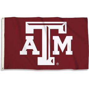 منتجات BSI، INC. - علم Texas A&M Aggies مقاس 3 × 5 بوصات مع حلقات نحاسية شديدة التحمل - فخر تامو لكرة القدم وكرة السلة والبيسبول - متانة عالية - مصممة للاستخدام الداخلي أو الخارجي - فكرة هدية رائعة