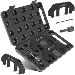 Yoursme 303-1248 303-1530 Camshaft Holding Tool Kit with Tension Tool and Impact Ribe Bit Socket, Timing Alignment Holder Tool Set for Ford 3.5L & 3.7L 4V Engines