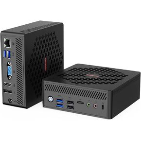 NEWSMAY N5105 Fanless Mini PC up to 2.9GHz, Dual DDR4 Channel 16GB RAM 512GB SSD Micro Firewall Appliance, for Intel 11th Gen Gigabit Ethernet Desktop Computer, WiFi 6/HD/DP/VGA Triple Display 4K