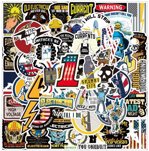 100pc Hard Hat Stickers for Men, Funny Hardhat Stickers for Adults Toolbox Helmet, Prank Meme Vinyl & Waterproof Decals for Mechanics Electricians Union Oilfield Construction Welders in Saudi Arabia