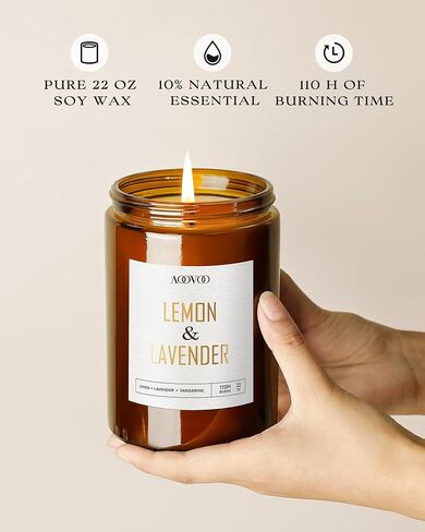 Get Well Candle with Healing Crystals - Get Well Gifts for Women After Surgery, Humor Surgery Recovery Gifts for Women, Get Well Soon Gifts, Lavender Scented Candle, 10 oz, White in Kuwait