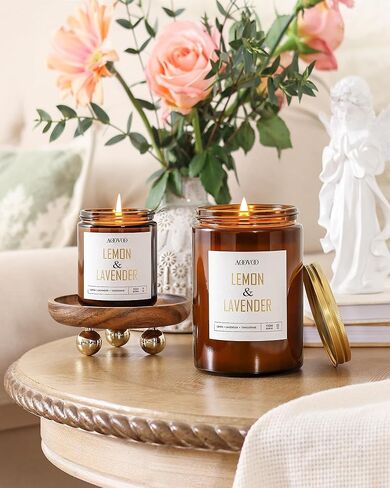 Get Well Candle with Healing Crystals - Get Well Gifts for Women After Surgery, Humor Surgery Recovery Gifts for Women, Get Well Soon Gifts, Lavender Scented Candle, 10 oz, White in Kuwait